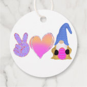 ピースラブ格言 |かわいいイースターパステル昇華 フェイバータグ (裏面)