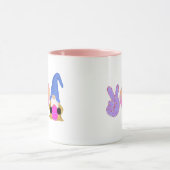 ピースラブ格言 |かわいいイースターパステル昇華 マグカップ (中央)