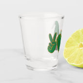 ピースラブ格言 | St Patrickの日の昇華 ショットグラス (左)