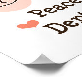 ピースラブ歯科衛生ポスター ポスター (角)