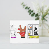 ピースラブ研究所 ポストカード (スタンド正面)