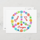 ピースラブ祈りの言葉 ポストカード (正面/裏面)