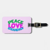 ピースラブ祖母 ラゲッジタグ (正面横)