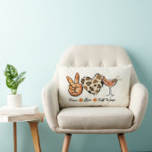 ピースラブ秋ワイン装飾用クッション ランバークッション (椅子)