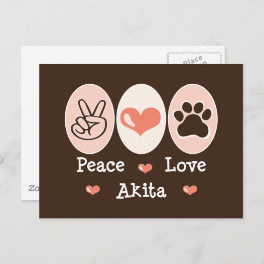 ピースラブ秋田はがき ポストカード (正面/裏面)