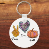 ピースラブ秋 キーホルダー (正面)