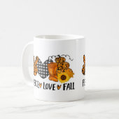 ピースラブ秋 コーヒーマグカップ (正面左)