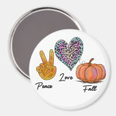 ピースラブ秋 マグネット (正面/裏面)