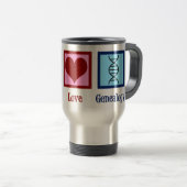 ピースラブ系図学可愛い系譜家 トラベルマグ (正面右)