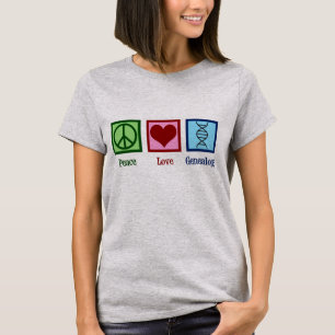 ピースラブ系図学 Tシャツ