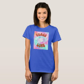 ピースラブ絞り染め Tシャツ (正面フル)