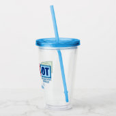 ピースラブ職業セラピーかわいいOT アクリルタンブラー (左)