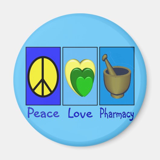 ピースラブ薬局 マグネット (正面)