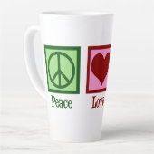 ピースラブ裁縫可愛いシームストレス カフェラテマグ (左アングル)