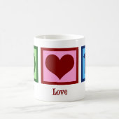 ピースラブ13.1ハーフマラソンランナー コーヒーマグカップ (中央)