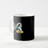 ピースラブ3年生おもしろい絞り染め学生先生 コーヒーマグカップ (正面左)