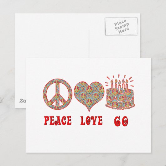 ピースラブ60 ポストカード (正面/裏面)