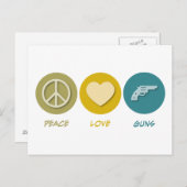 ピースラブ・ガン ポストカード (正面/裏面)