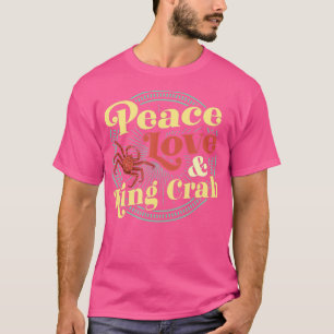 ピースラブ&キングカニニューオーリンズルイジアナ Tシャツ