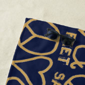 ピースラブ&サンディ足 ビーチタオル (インサイチュ)