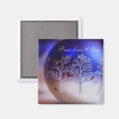 ピースラブ&ジョイマグネット マグネット (正面/裏面)