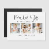 ピースラブ&ジョイメリークリスマス写真コラージュ (正面/裏面)