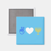 ピースラブ&ハヌカー磁石 マグネット (正面/裏面)