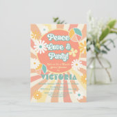 ピースラブ&パーティーヒッピーパーティの招待状 招待状 (スタンド正面)