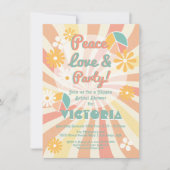 ピースラブ&パーティーヒッピーパーティー 招待状 (正面)