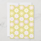 ピースラブ＆パーティーピンク 1歳誕生日招待状 招待状 (裏面)