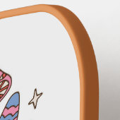 ピースラブ&ピックルボールワードアートカスタム文字名 ピックルボールラケット (左詳細)