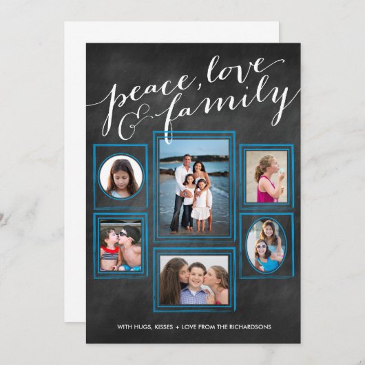 ピースラブ&ファミリーチョークティール(緑がかった色) (正面/裏面)