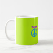 ピースラブ&ポーズ コーヒーマグカップ (左)