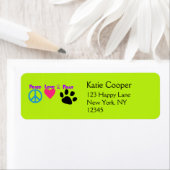 ピースラブ&ポーズ ラベル (インサイチュ)