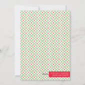 ピースラブ&モダンジョイシックな休日の写真カスタム写真 シーズンカード (裏面)