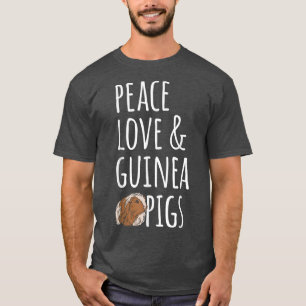 ピースラブ&モルモット Tシャツ