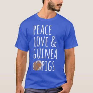 ピースラブ&モルモット Tシャツ