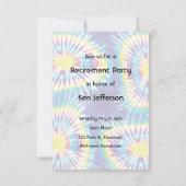 ピースラブ&リタイアメントパーティの招待状 招待状 (裏面)