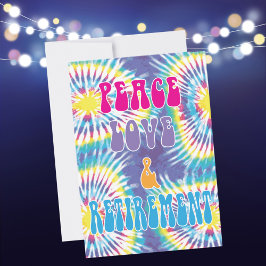 ピースラブ&リタイアメントパーティの招待状 招待状