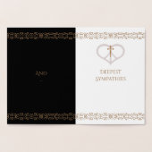 ピースラブ&悔やみや弔慰フォイルカード 箔カード (内部)