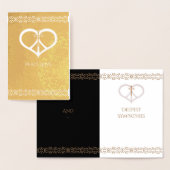 ピースラブ&悔やみや弔慰フォイルカード 箔カード (ディスプレー)