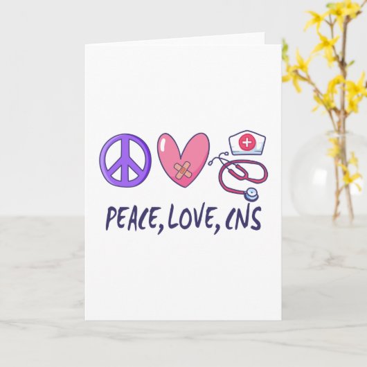 ピースラブCNSナース カード (黄色い花)