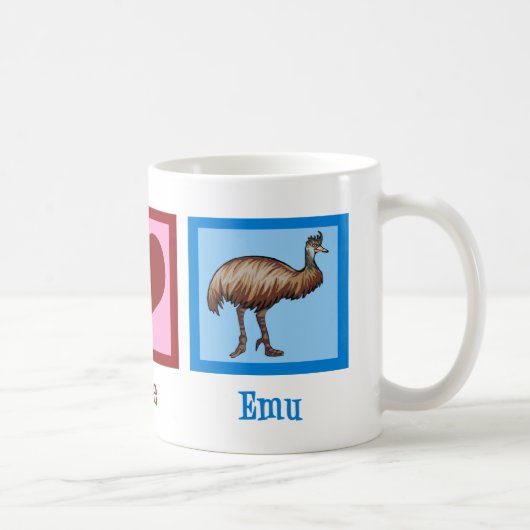 ピースラブEMU コーヒーマグカップ (右)
