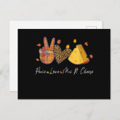 ピースラブMacNチーズハロウィンサンクスギビング 案内ポストカード (正面/裏面)