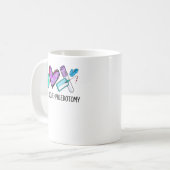 ピースラブPhlebotomy Phlebotomist技術技術者 コーヒーマグカップ (正面左)