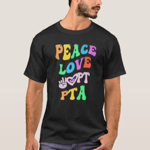 ピースラブPTAレトロ親先生協会Gr Tシャツ