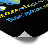 ピースラブT21ダウン症候群認識度認識度S ポスター (角)