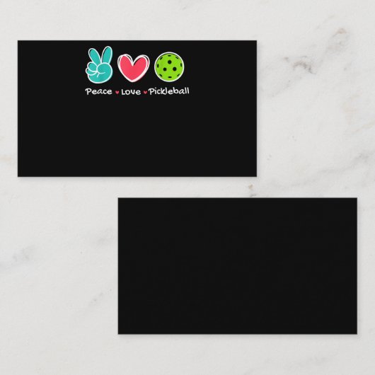 ピースラヴおもしろいピックボールコート遊ラヴィズPickl エンクロージャーカード (正面/裏面)