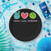 ピースラヴおもしろいピックボールコート遊ラヴィズPickl ペーパープレート (パーティー)