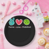 ピースラヴおもしろいピックボールコート遊ラヴィズPickl ペーパープレート (パーティー)